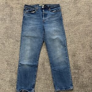 Levi's Wedgie Straight Leg Blue Jeans